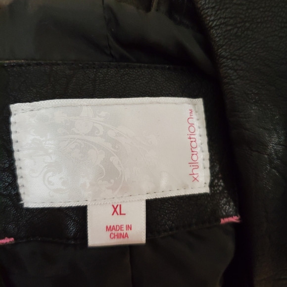 Xhilaration Jackets & Coats Xhilaration Black Faux Leather Moto